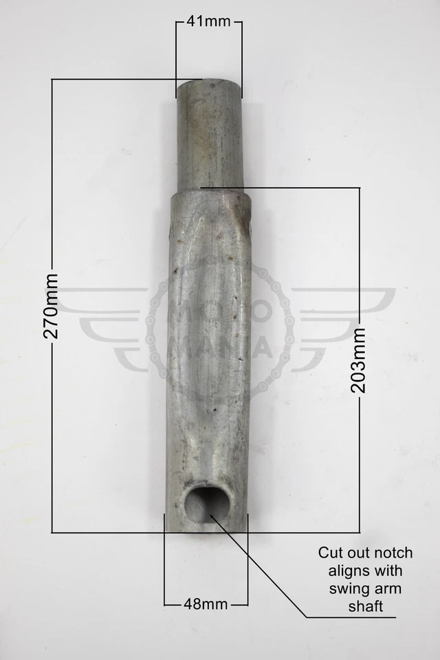 Main Centre Tube Repair Section Metal Honda C50 C70 C90 — 第 3/4 张图片