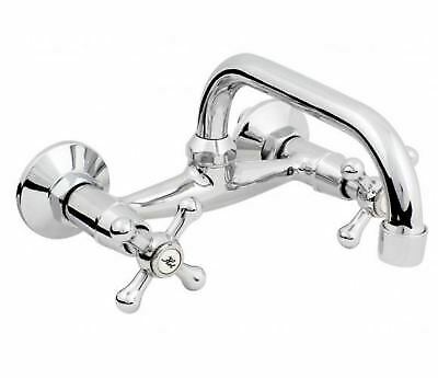 Traditional Victorian Retro Basin Bath Kitchen Mixer Tap Wall