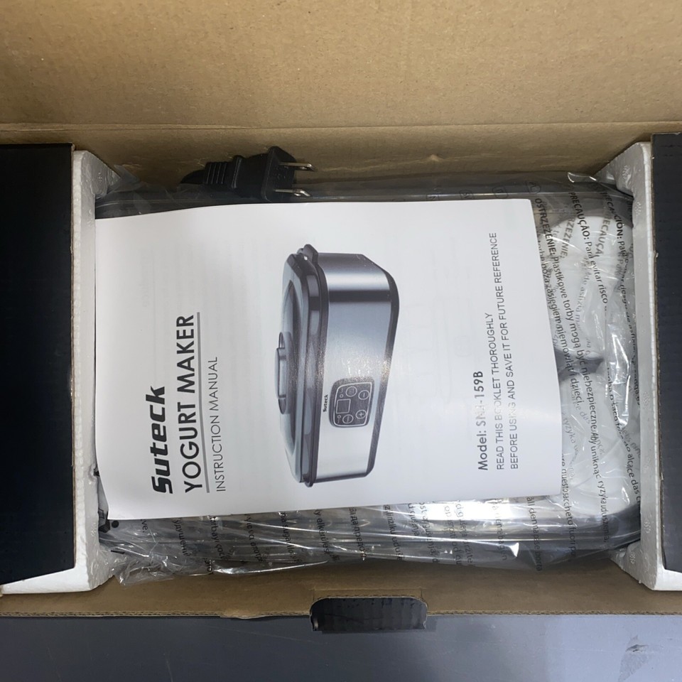 Suteck Yogurt Maker SNJ159B Automatic Digital Machine with 8 Glass Jars eBay