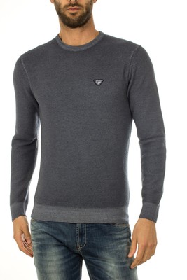 Maglia Maglione Armani Jeans AJ Sweater Pullover Lana Uomo Blu 6X6MF56M0LZ  535 | eBay