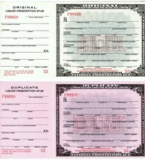 Antique Prohibition Prescriptions Whiskey Bourbon Doctor Pharmacy History Bar