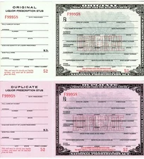 Antique Prohibition Prescriptions Whiskey Bourbon Doctor Pharmacy History Bar