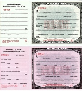 2 Antique Prohibition Prescriptions Whiskey Doctor Pharmacist Nurse EMT Gift Bar