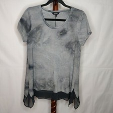 Simply Vera Vera Wang women's size S tunic multicolor scoop neck short sleeves