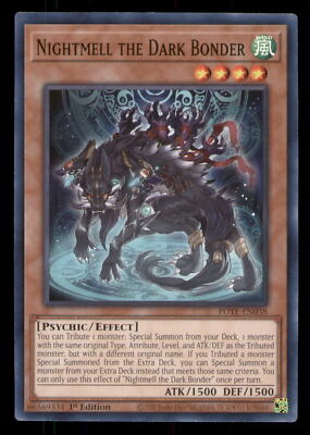 Yugioh! - Nightmell the Dark Bonder #POTE-EN038 Power of the Elements LP