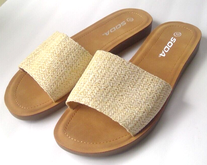 soda raffia sandals