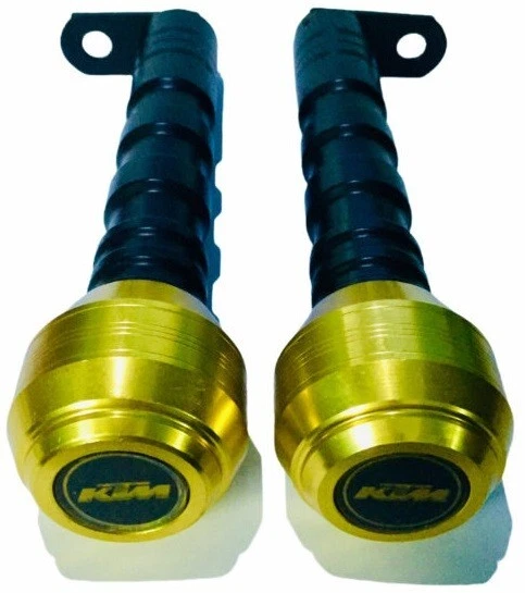 Golden Frame Sliders Bike Crash Protector for KTM RC 200 - Изображение 3 из 4