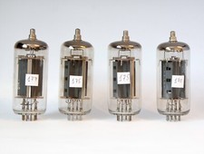 4 PCS  6P45S (EL509 EL519 6K6G) SVETLANA TETRODE TUBE. LIGHTLY USED TESTED.