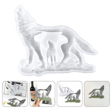 Wolf Casting Mold Silicone Mold Epoxy Resin Ornament DIY Mold Flexible Molds