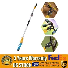 NEW Cordless Electric Pruning Shears+Extension Pole Tree Branch Cutting Machine