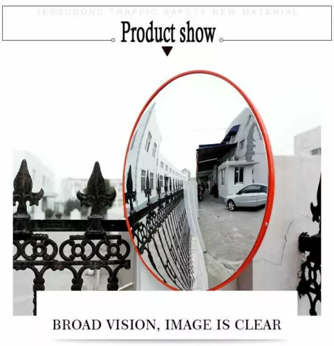 60cm Safety Mirror Convex Mirror Traffic Mirror Safety Mirror for Driveway UK - Picture 15 of 16