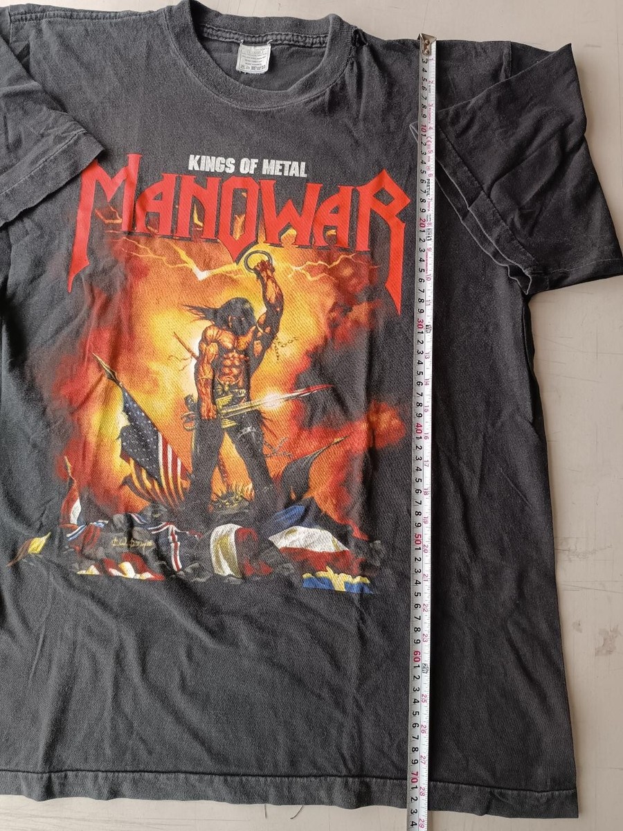 MANOWAR Tシャツ 1994年ビンテージ激レア　ロングTシャツ MANOWAR Tシャツ 1994年ビンテージ激レア ロングTシャツ - メルカリ