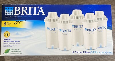 Brand New 5 Pack Brita Pitcher Replacement Water Filters Model OB03