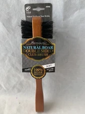 Men's TITAN DOUBLE SIDED NATURAL BOAR Bristle WOOD CLUB BRUSH #946         A35-3