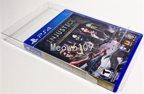 25 pièces boîtier de protection transparent étuis manchons d'affichage pour jeux Playstation 3 PS3 PS4 - Photo 1/12