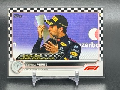 Sergio Perez #156 2022 Topps Formula 1 F1 Flagship Checker Flag Parallel