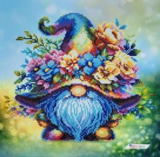 Bead Embroidery Kit Gnome DIY Craft Kit Stamped Needlework kv 3023
