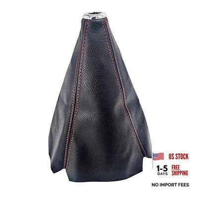Universal Car Shift Knob Boot Dust Cover, Shift Boot Cover, Made of Black Pu