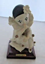 GIUSEPPE ARMANI PIERROT SUCKING THUMB 1990 PORCELAIN FIGURINE FLORENCE ITALY 6 