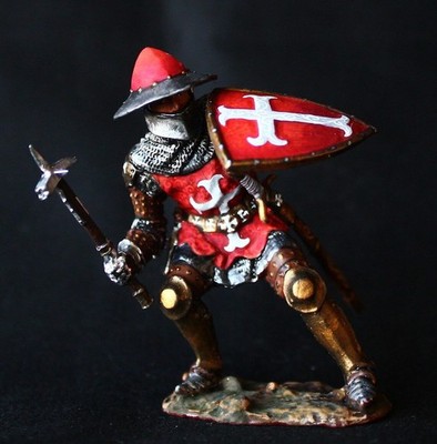  Knight Tin Soldiers Figurines Miniatures 54mm 1/32 Painted 