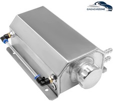Universal 2l Aluminum Radiator Coolant Overflow Expansion Water Tank Silver Universal 2l Aluminum Radiator Coolant Overflow Expansion Water Tank Silver