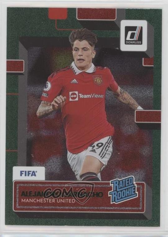 2022-23 Panini Donruss Rated Rookie Green Alejandro Garnacho #199 0v4e