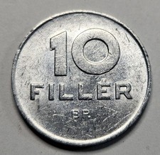 1988 Hungary  10 Ten Filler - Hungarian Coin - Aluminum - World Coin - Europe