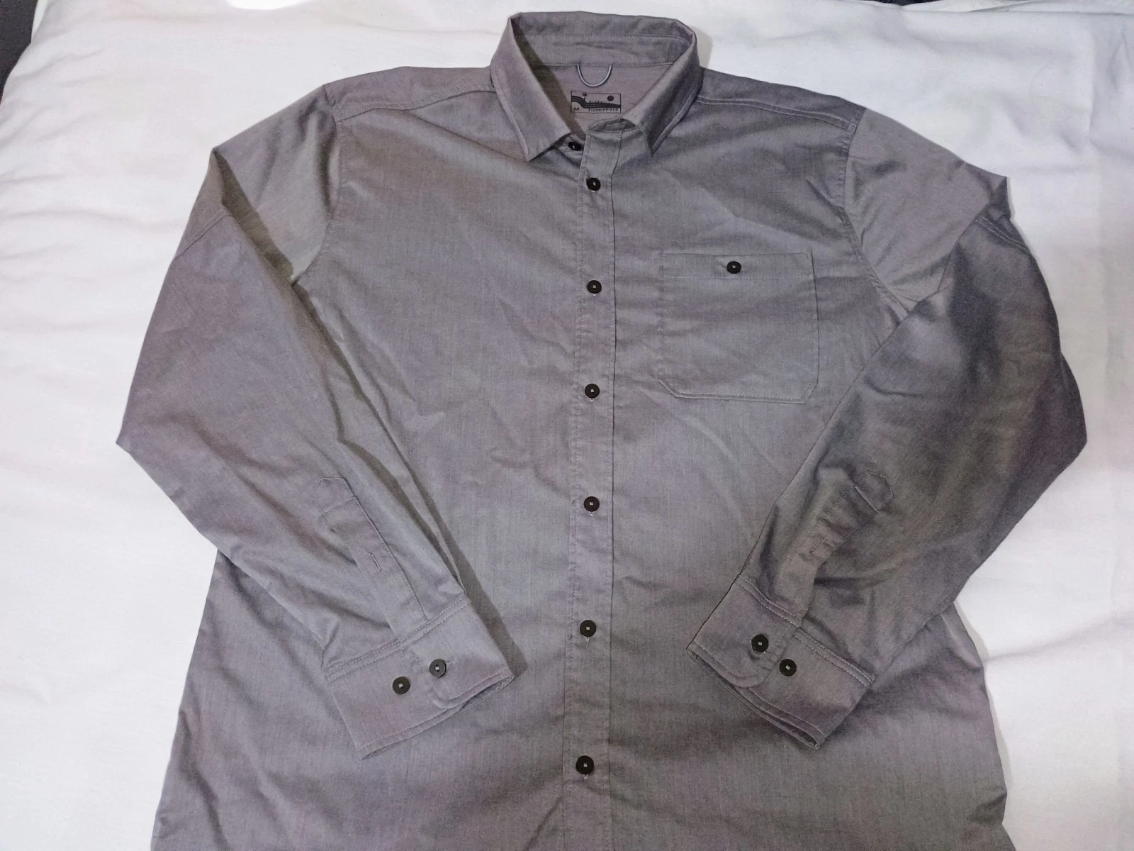 Fish Hippie Men's Long Sleeve Button Up Vented Fishing Shirt
