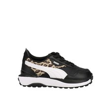 PUMA Cruise Rider Summer Roar Lace Up Toddler Girls Black Sneakers Casual Shoes