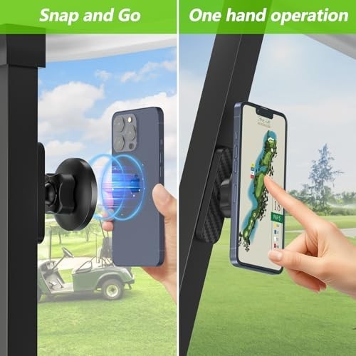 Magnetischer Golfwagen Handyhalter für iPhone & Android - passend für EZGO, Club Car, Yama - Bild 5 von 8