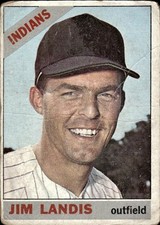 Jim Landis 1966 Topps #128 Cleveland Indians