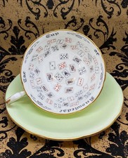 Vtg Aynsley Cup of Knowledge Tea Cup & Saucer...
