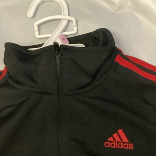 Size 6 Adidas 2-piece track suit Red And Black - Picture 8 of 8
