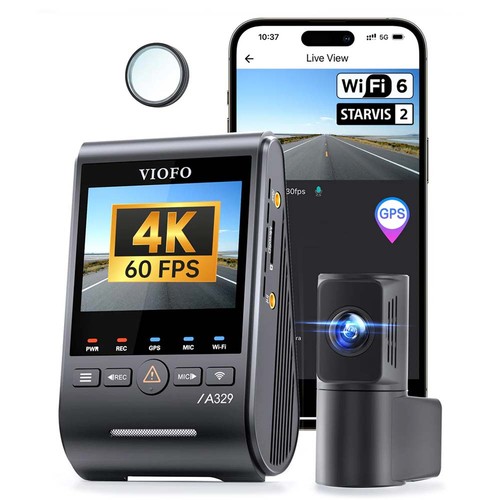 VIOFO A329S 2CH 4K 60FPS+2K HDR Dash Cam