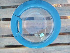 Hotpoint WMBF742 Waschmaschinentür / komplette Tür & Scharnier - fester Griff