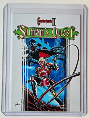 Castlevania II Limited Edition Artist Signed  Simon s Quest  Trading Card 5/10