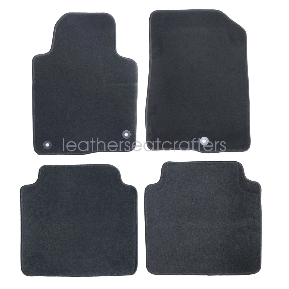 Alfombrillas de terciopelo impermeables negras para Hyundai Sonata 2015 2016 2017 2018 Foto 4 de 4
