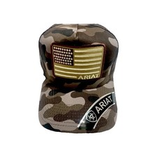 Ariat Mens B-Fit Shield Logo Mesh Back Snapback Cap Hat