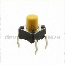 100pcs B3F-1062 tactile push button switch 1.47N 6X6X7mm 6*6*cm