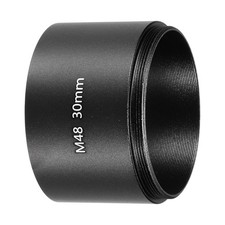 30mm M48 Lens Adapter Ring Extension Tube for Camera and Eyepiece, Black