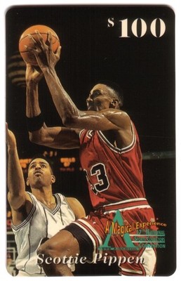 $100. Scottie Pippen Basketball Show Promo (Exp. 11/30/97) Jump Shot Phone Card