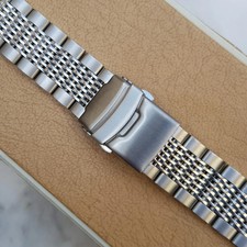 18 20 22 Solid Beads of Rice Mesh Stainless Steel Bracelet