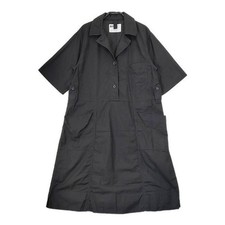 Womens Margaret Howell MHL. TEXTURED COTTON DRESS 595 2157503 Short Sleeve Cotto