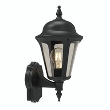 Image of 4lite Outdoor Wall Lantern Black IP65 Rated Exterior Wall Lamp 4L2/34124Yr G...
