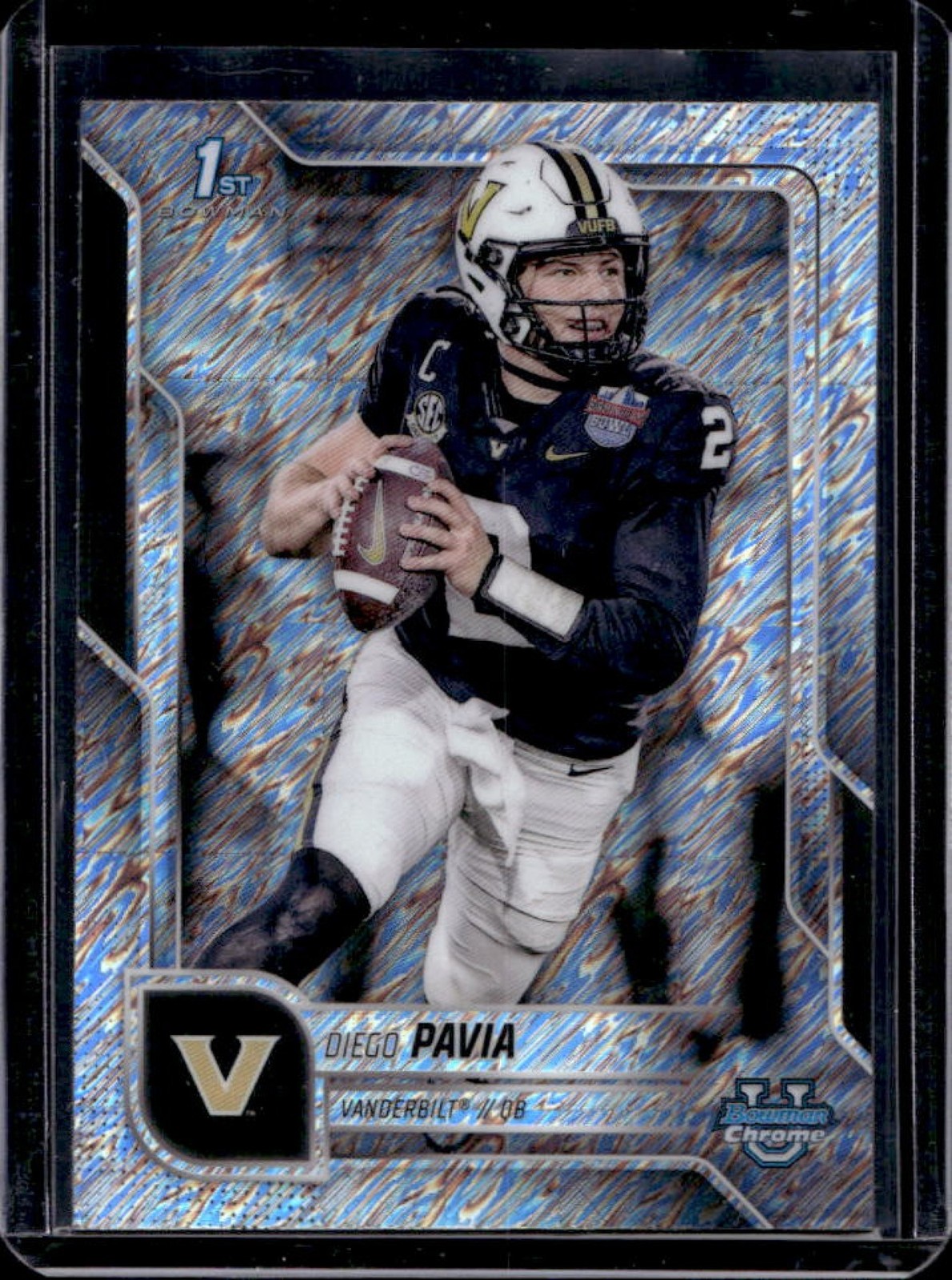 2025 Bowman Chrome U Diego Pavia Shimmer Refractor 1st #190