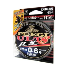 SUNLINE PE Line Saltimate PE Egi ULT HS8 120m No. 0.6 4.5kg 8 strands