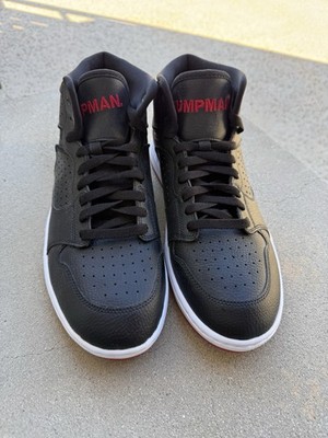 Nike Jumpman Shoes Men s Size 10 Black Red Basketball High Tops New