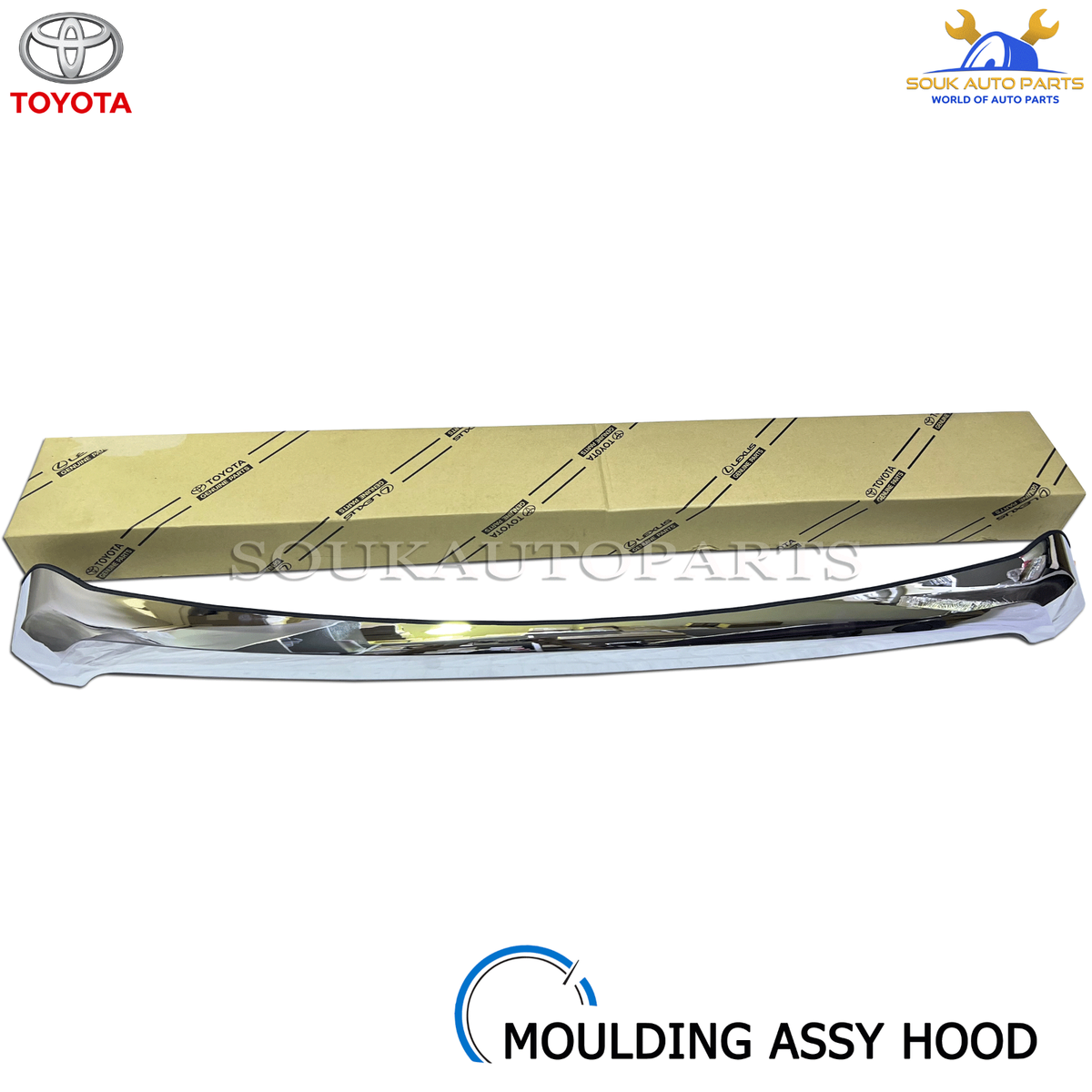 カッティングダイ(中古品) 599 75770-60052 Genuine Toyota MOULDING ASSY HOOD 7577060052 OEM LAND
