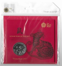 2020 Royal Mint Year of the Rat £5 BUNC Coin Pack Sealed
