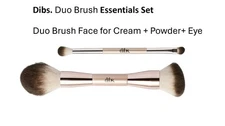 DIBS Fresh Blends Brush Set | Duo Face Brush + Duo Eye Brush (2pc)
